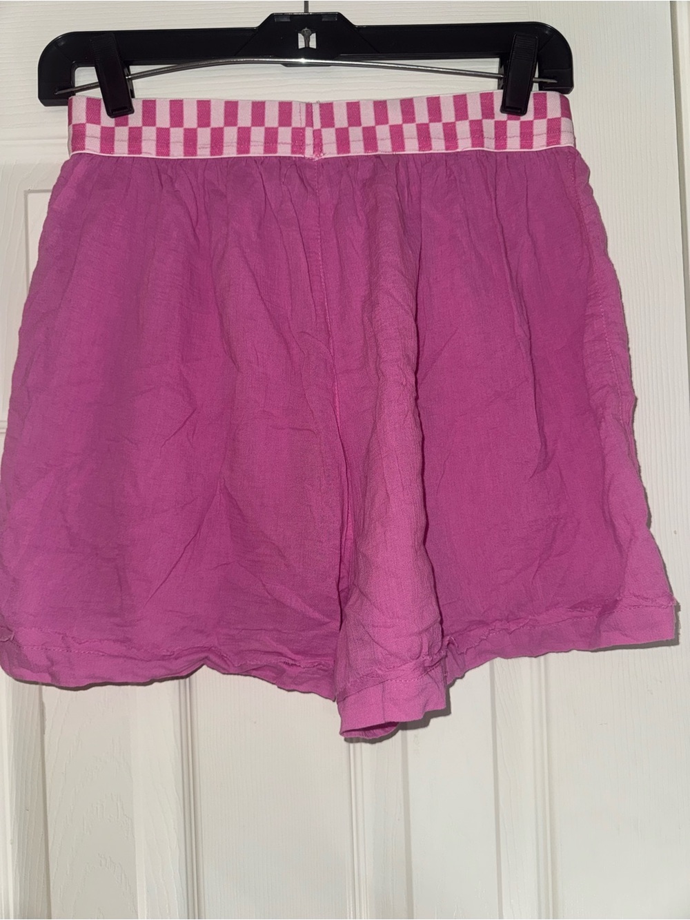 Women’s Free People Pink Casual Shorts with Checker Waistband